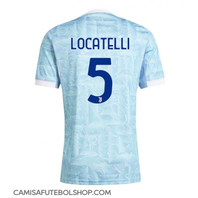 Camisa de time de futebol Juventus Manuel Locatelli #5 Replicas 2º Equipamento 2025-26 Manga Curta Camisa de time de futebol Juventus Manuel Locatelli #5 Replicas 2º Equipamento 2025-26 Manga Curta
